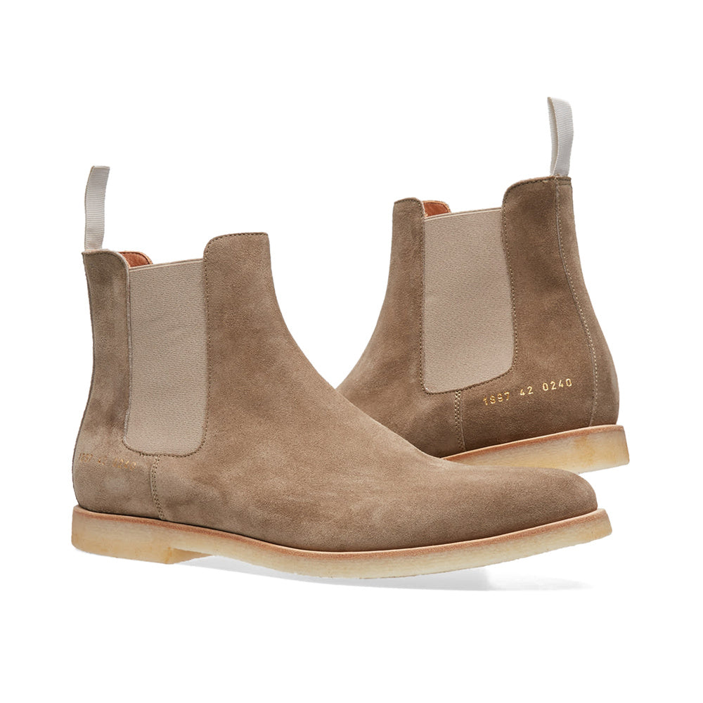 Common Projects Chelsea Boot Taupe Suede 1897-0240
