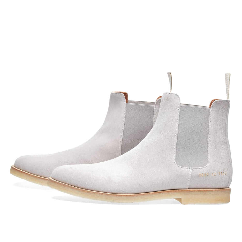 Common Projects Chelsea Boot Light Grey Suede 1897-7543