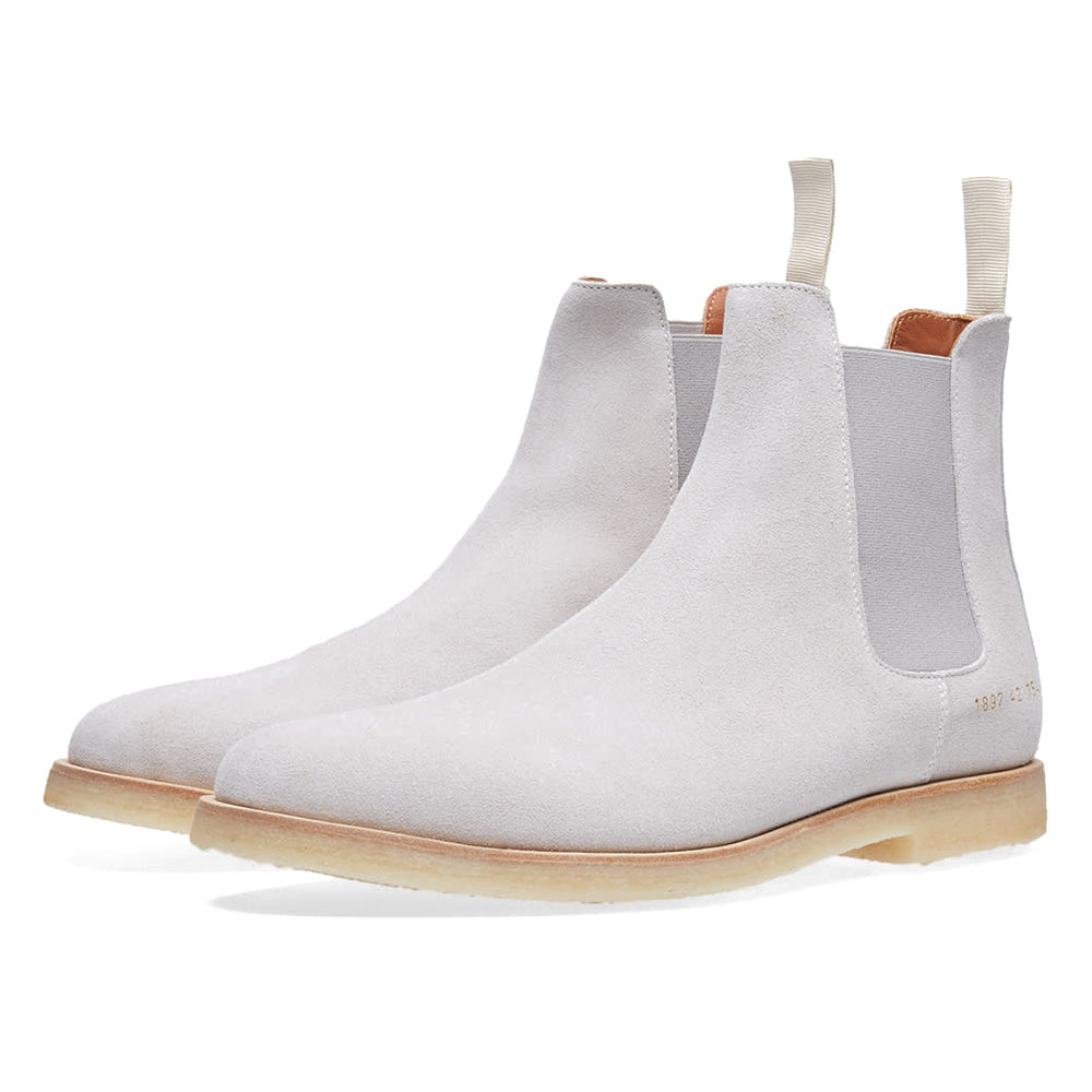 Common Projects Chelsea Boot Light Grey Suede 1897-7543