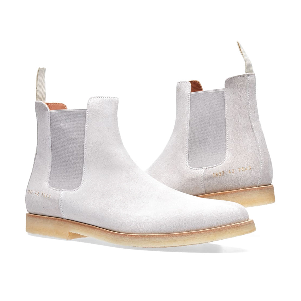 Common Projects Chelsea Boot Light Grey Suede 1897-7543