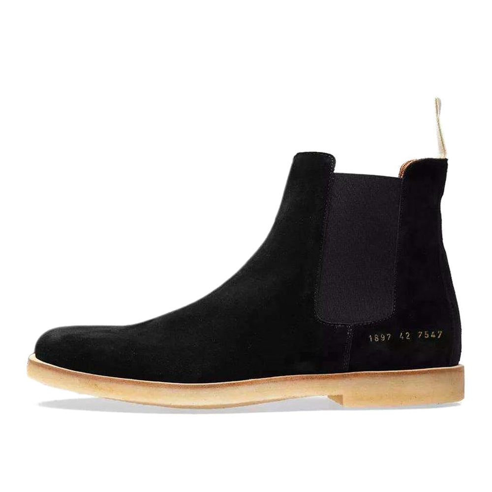 Common Projects Chelsea Boot Black Suede 1897-7547