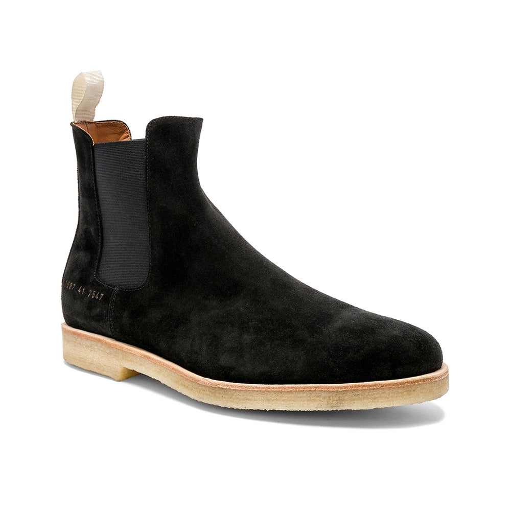 Common Projects Chelsea Boot Black Suede 1897-7547