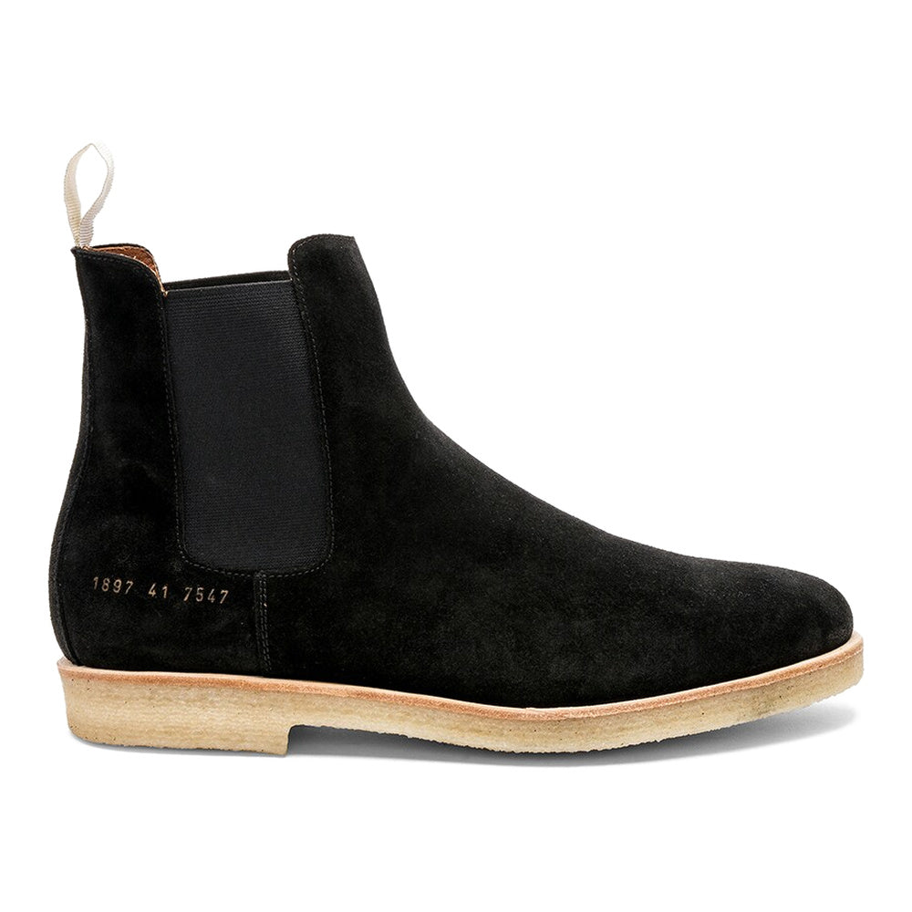Common Projects Chelsea Boot Black Suede 1897-7547