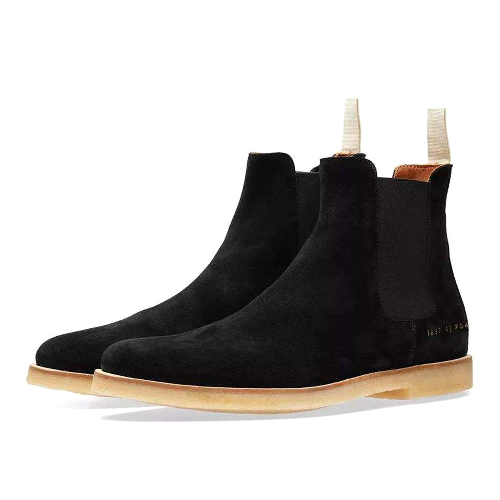 Common Projects Chelsea Boot Black Suede 1897-7547