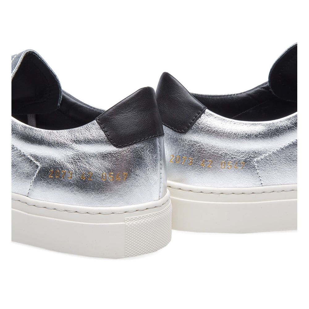 Common Projects Achilles Retro Low Silver & Black 2073-0547