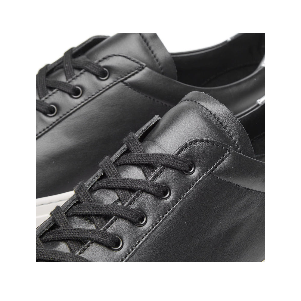Common Projects Leather Low Black & Silver 2073-7547