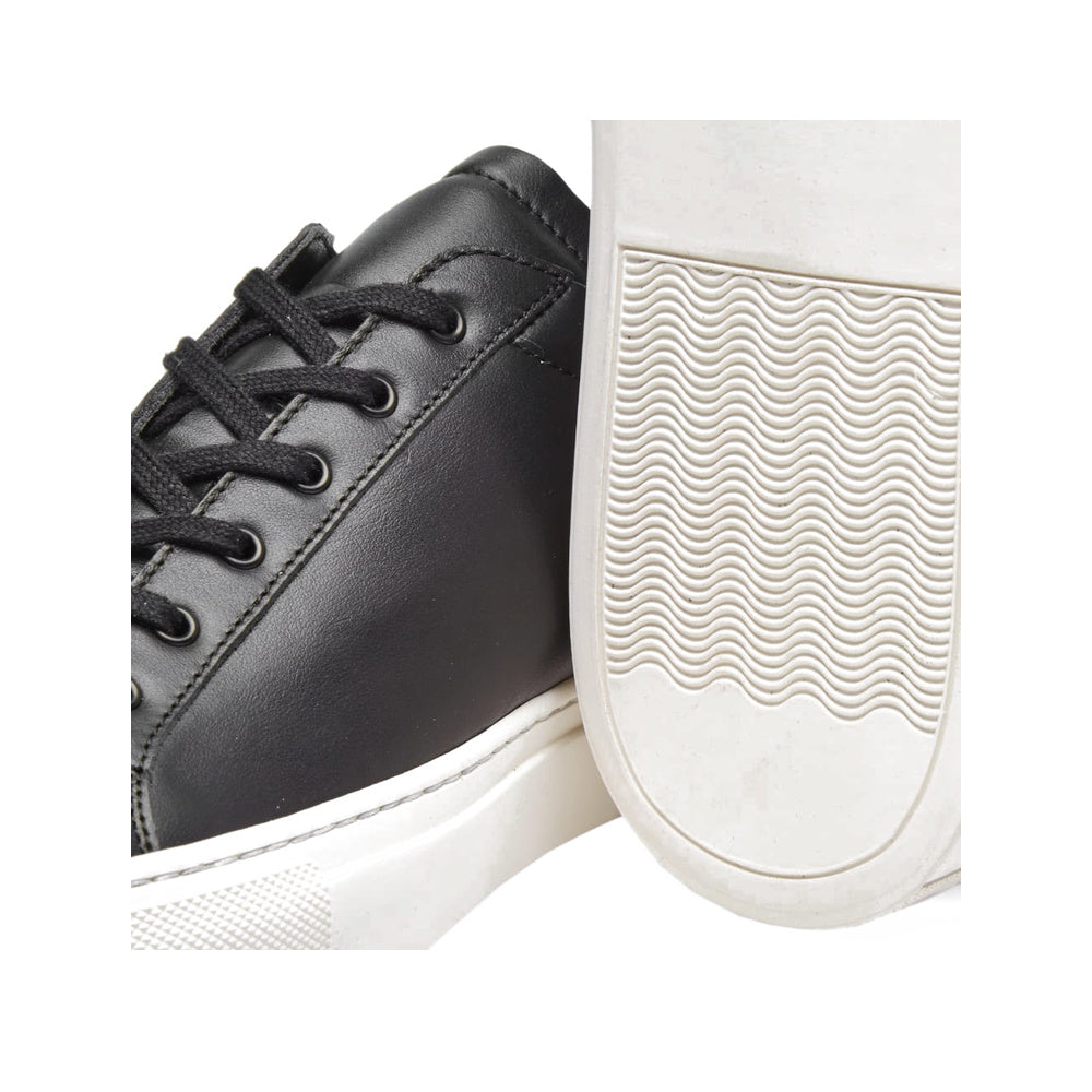 Common Projects Leather Low Black & Silver 2073-7547