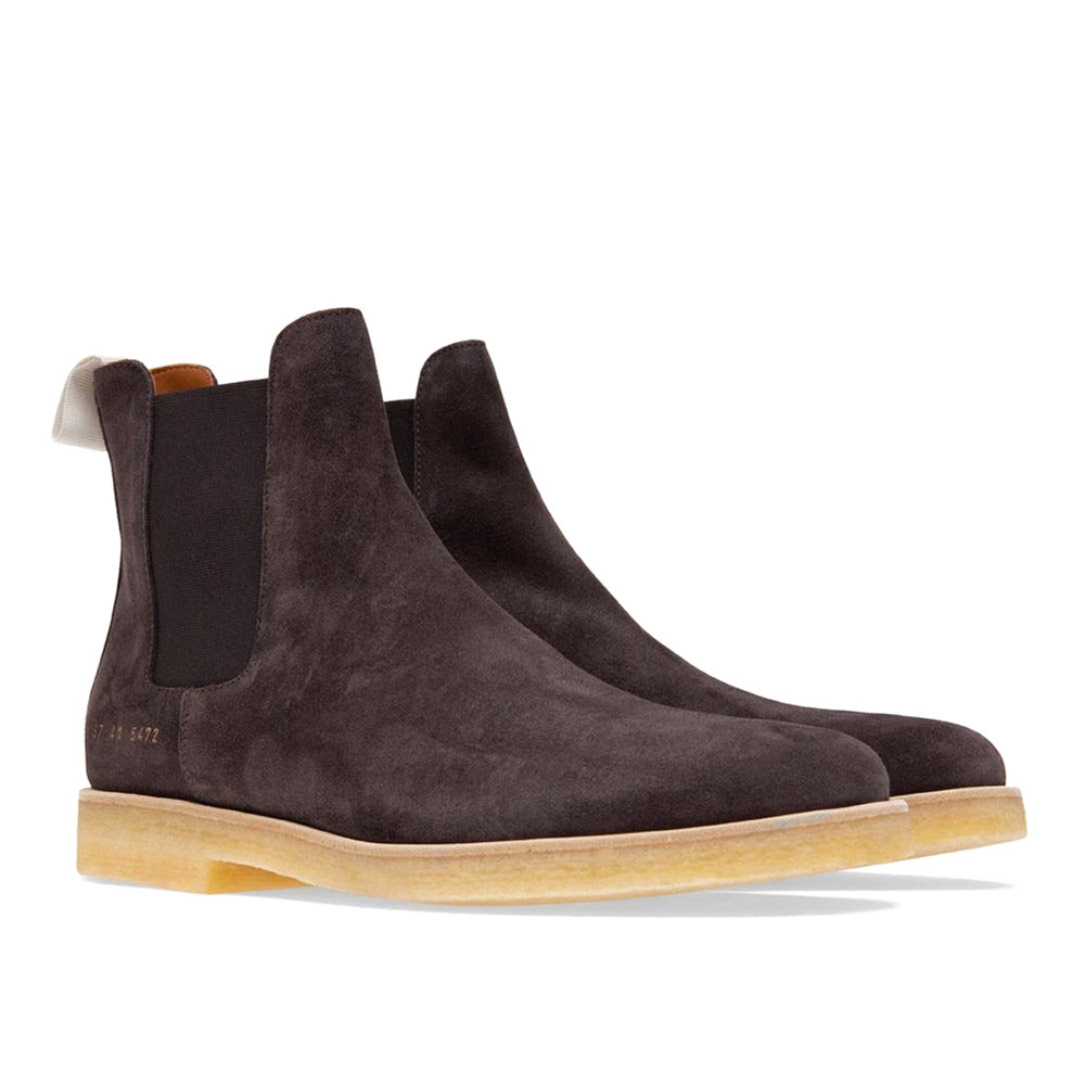 Common Projects Chelsea Boot Dark Brown Suede 2167-5472