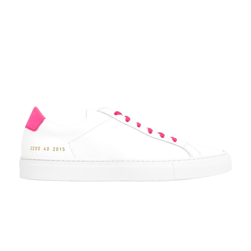 Common Projects Fluro Low White & Pink 2200-2015