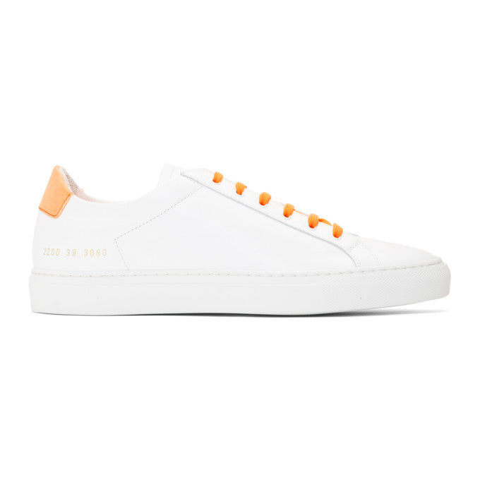 Common Projects Fluro Low White & Orange 2200-3080