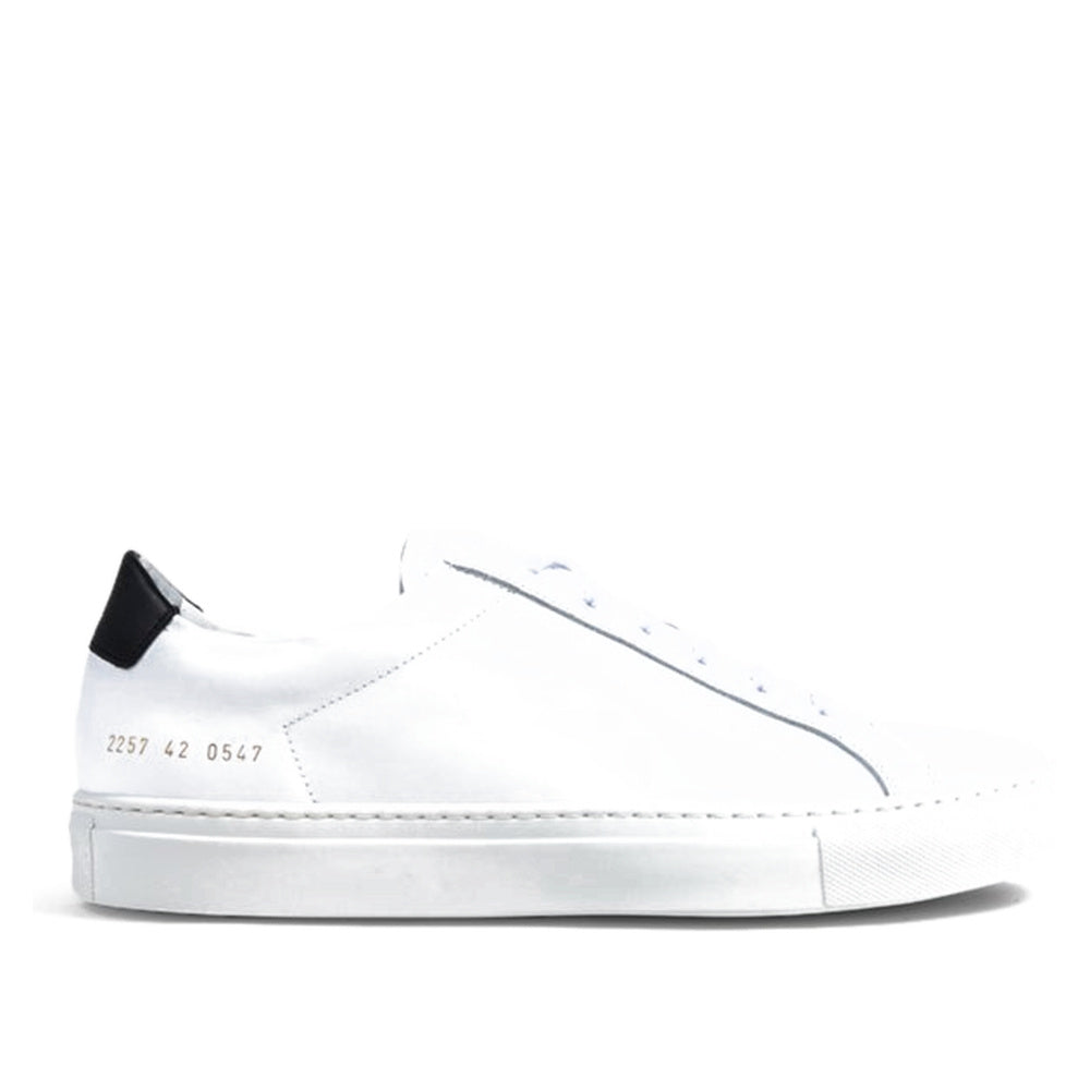 Common Projects Achilles Retro Low White & Black 2257-0547