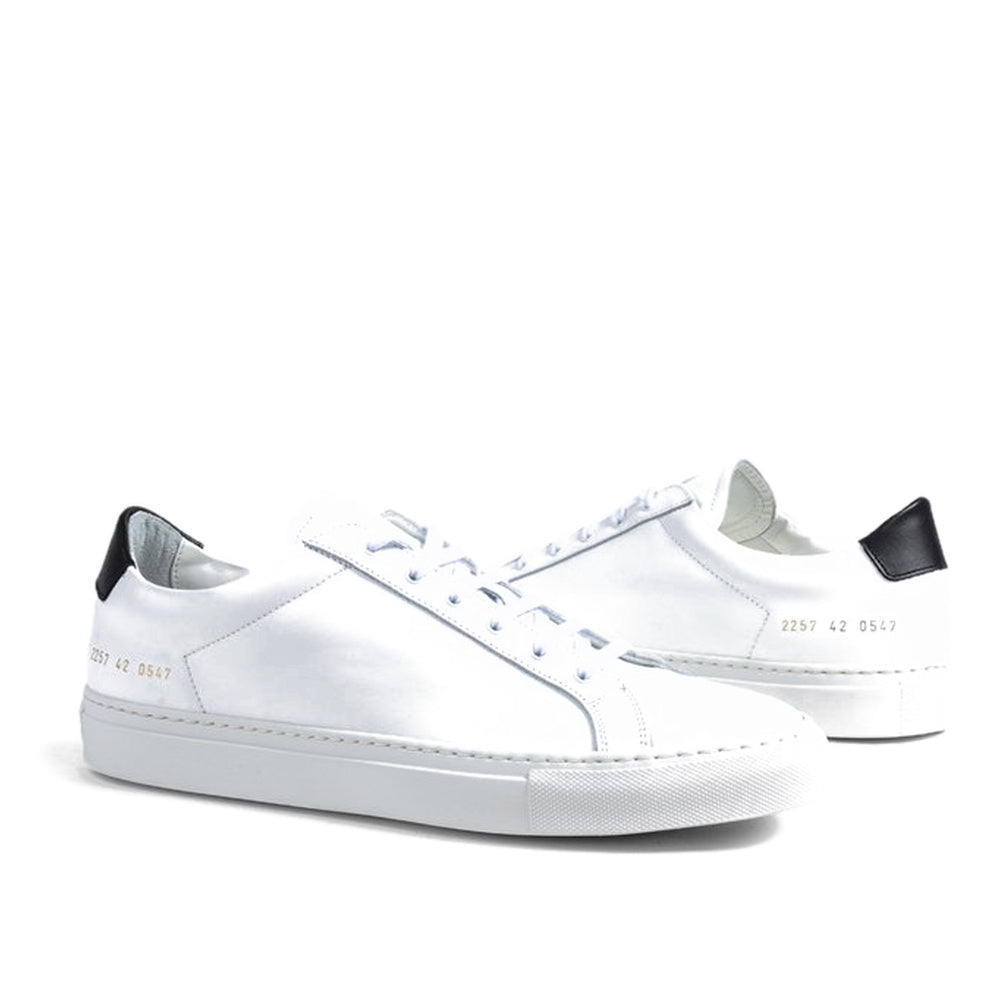 Common Projects Achilles Retro Low White & Black 2257-0547