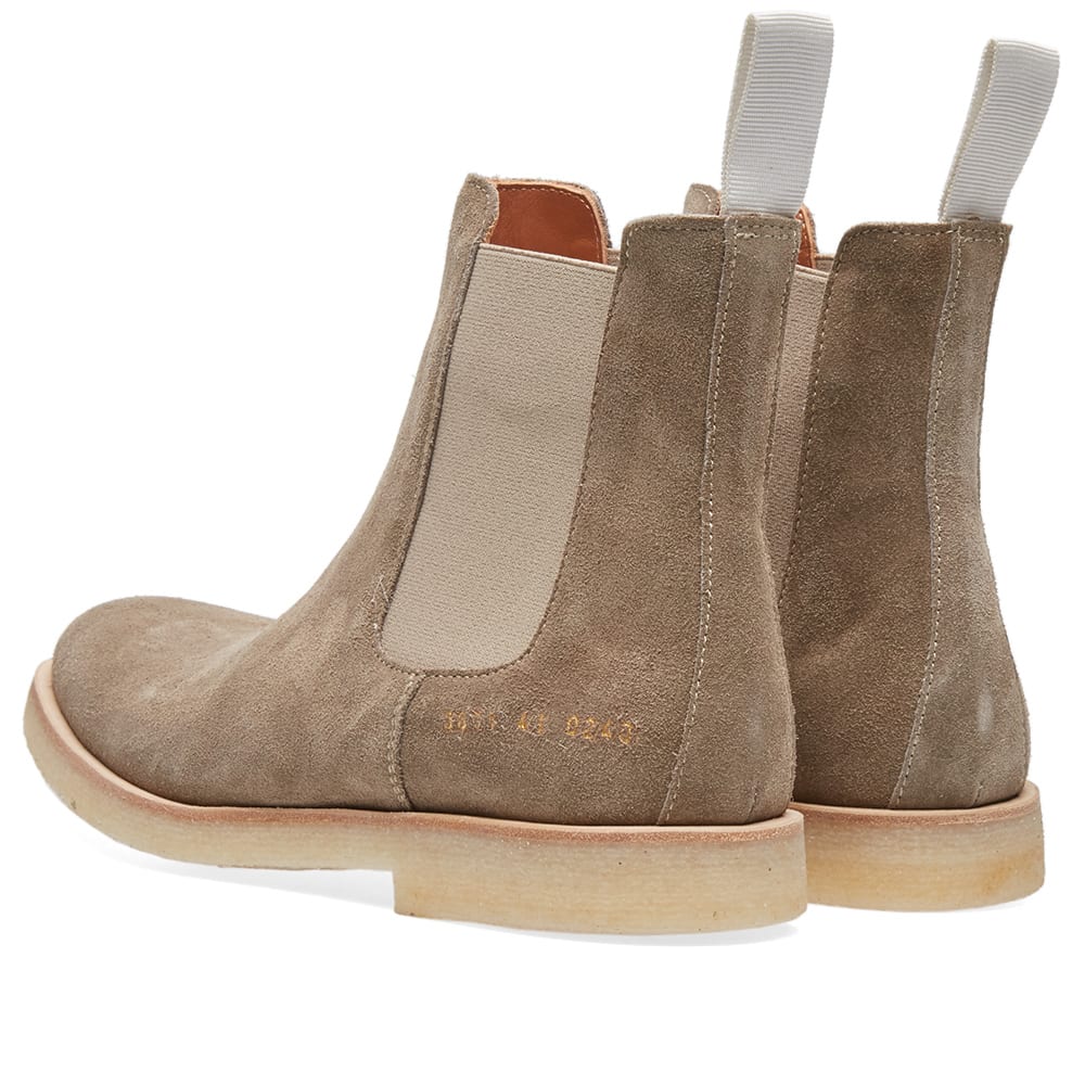 Woman by Common Projects Chelsea Boot Taupe Suede 3801-0240