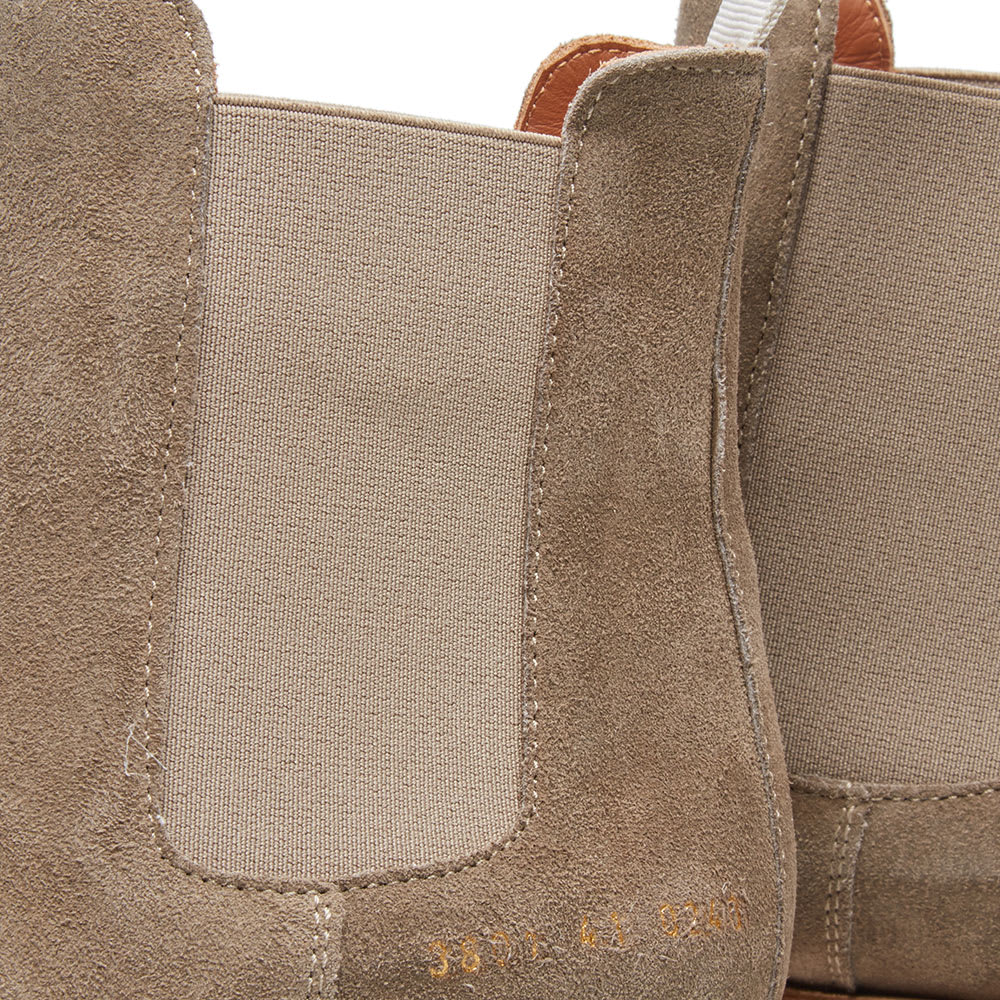 Woman by Common Projects Chelsea Boot Taupe Suede 3801-0240