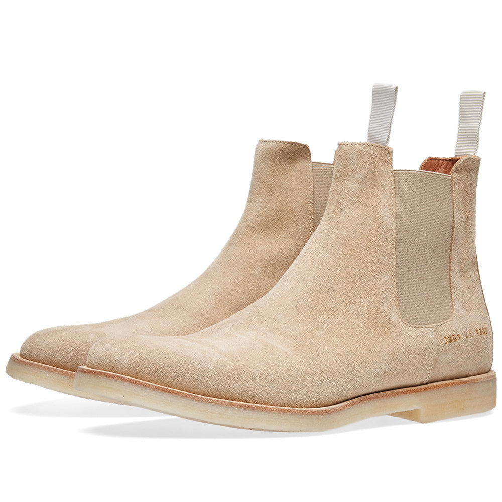 Woman by Common Projects Chelsea Boot Sand Suede 3801-1302