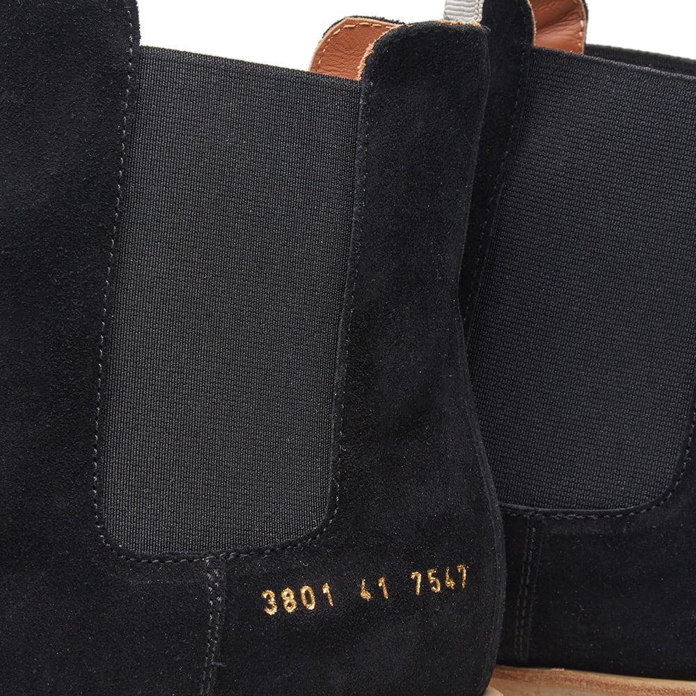 Woman by Common Projects Chelsea Boot Black Suede 3801-7547
