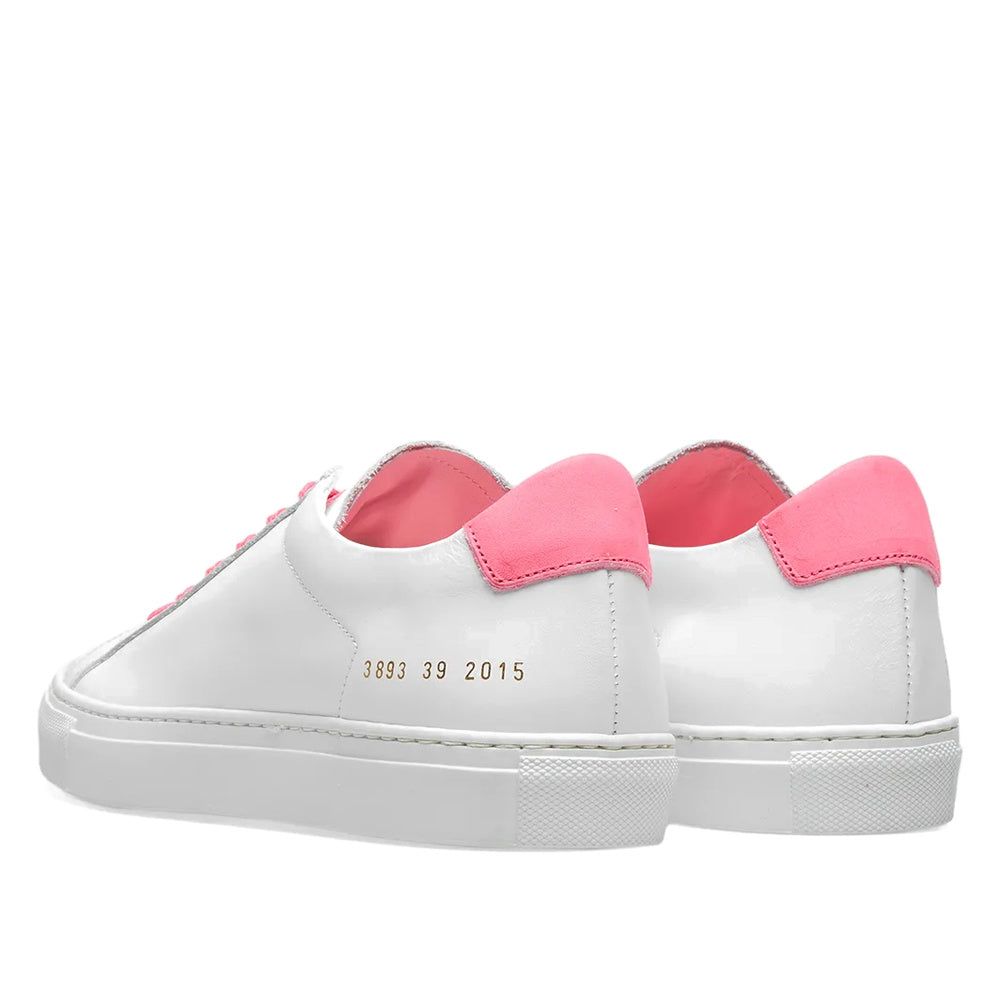 Woman by Common Projects Retro Low Fluro White & Pink